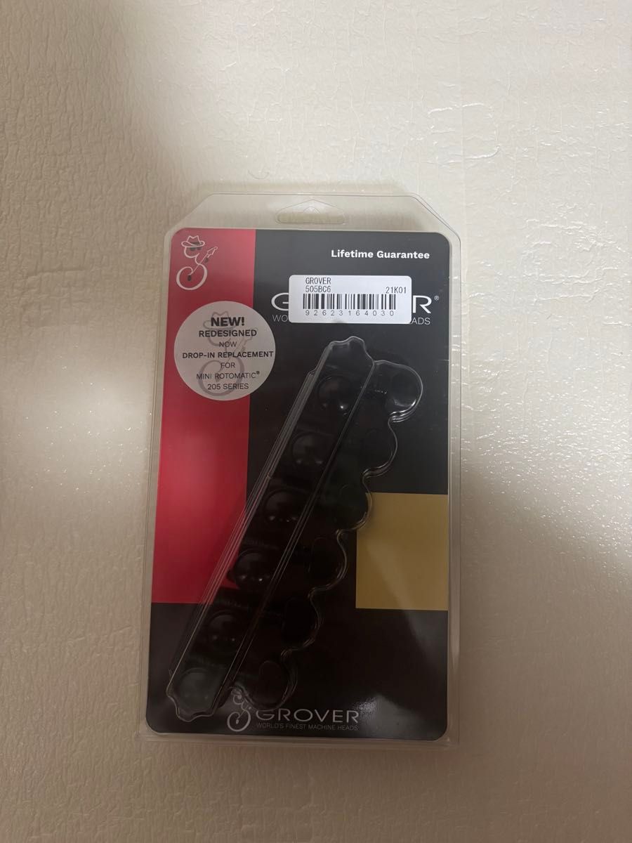 GROVER 505BC6 吉他弦钮 6个装 黑色镀铬