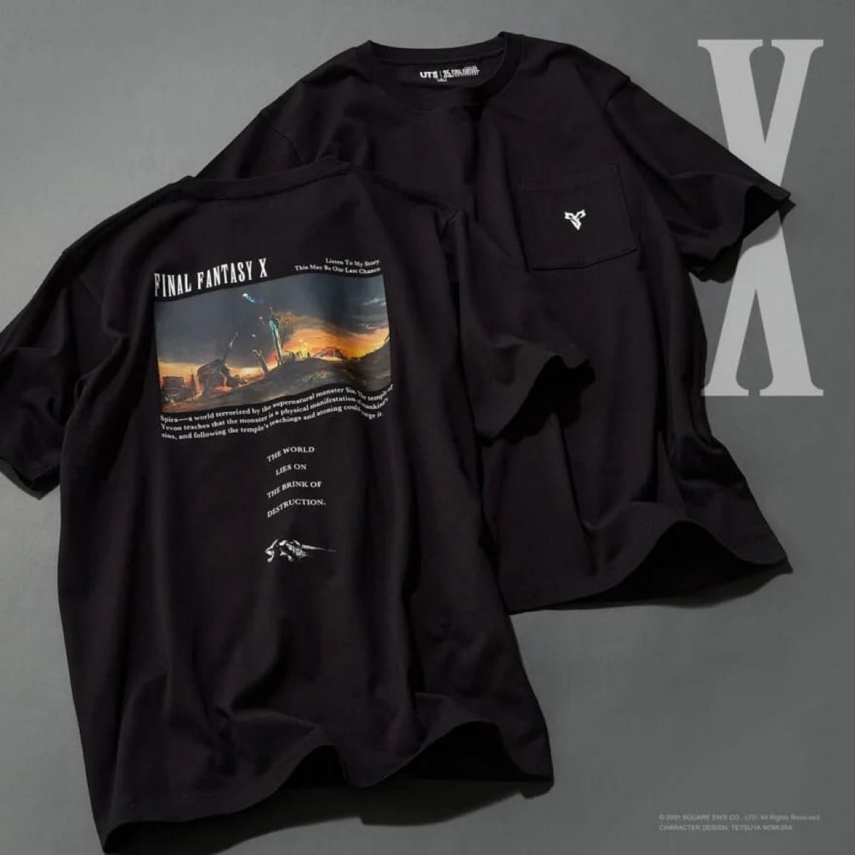 【未开封新品】FINAL FANTASY × UNIQLO最终幻想 × 优衣库合作FF10 t恤衫M