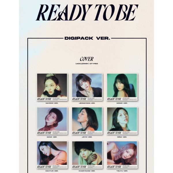 [メンバー選択可] TWICE 公式グッズ 12TH MINI ALBUM  READY TO BE  Digipack Ver CD アルバム トゥワイス K-POP 韓国