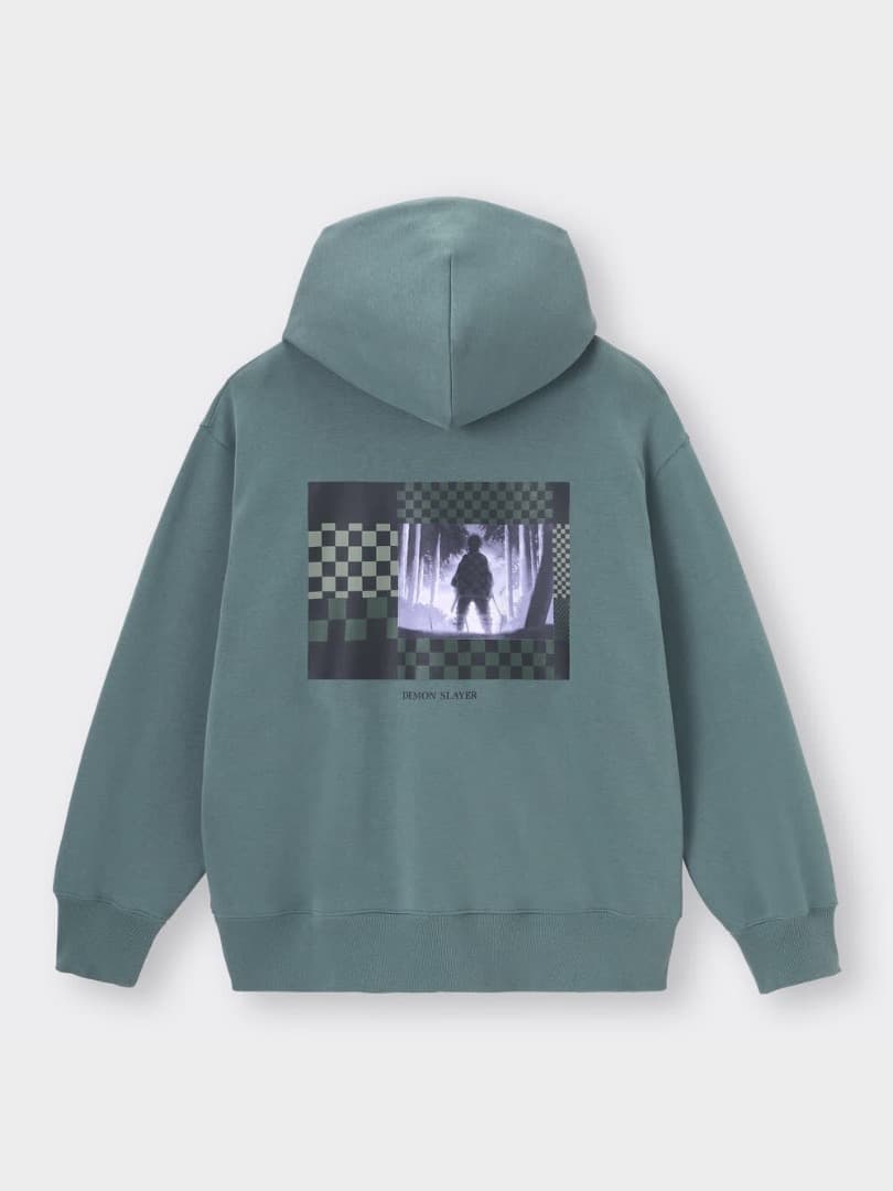 新品 鬼灭之刃 炭治郎 卫衣连帽衫 L码 GU
