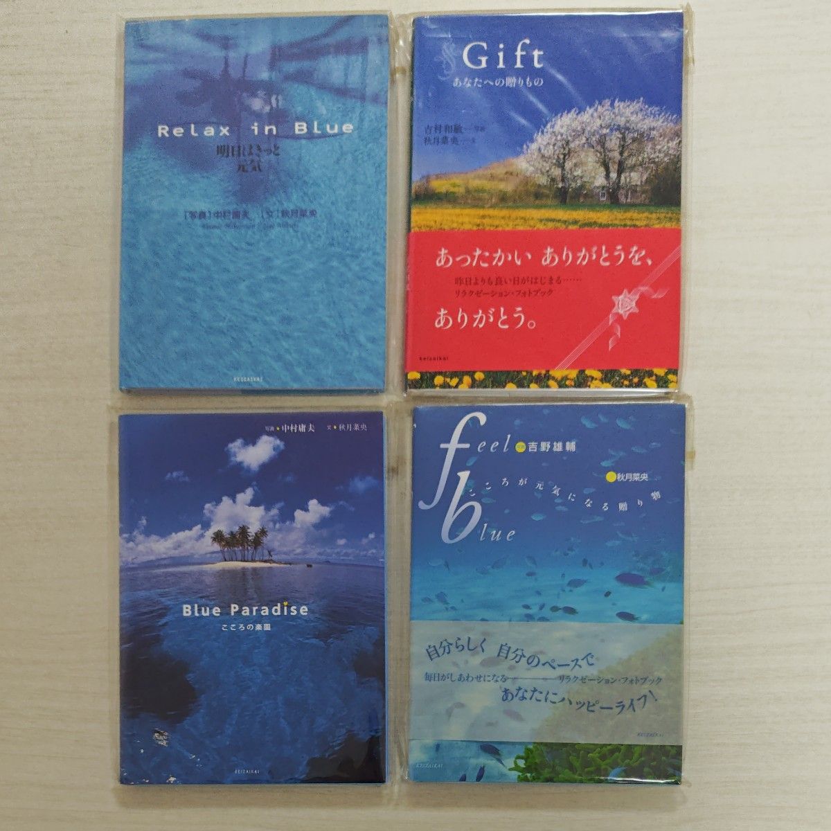 秋月菜央/单行本4册套装．家中保管品/免运费