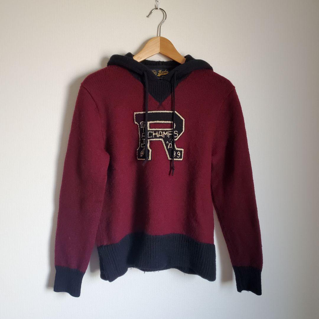 Ralph Lauren Rugby/带兜帽的针织帕克红色