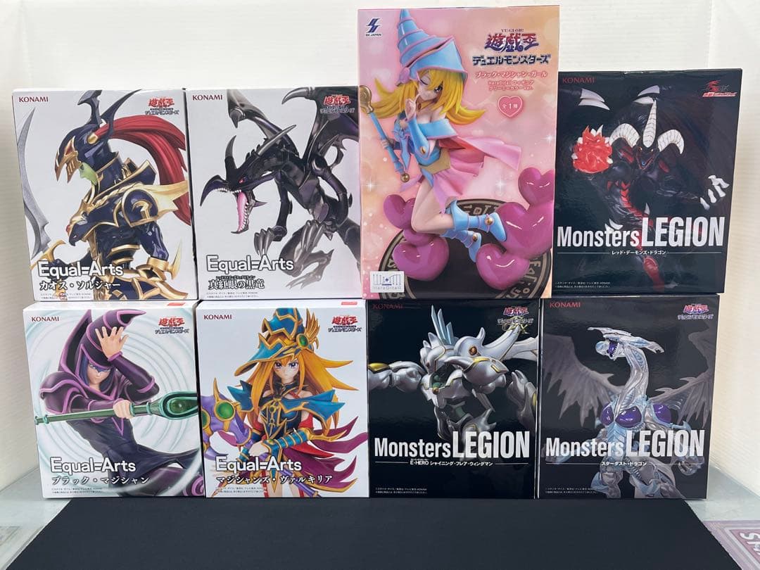 [Bundle Sale] Yu-Gi-Oh! Figure Black Magician Girl Red-Eyes Black Dragon and Other 6 Figures