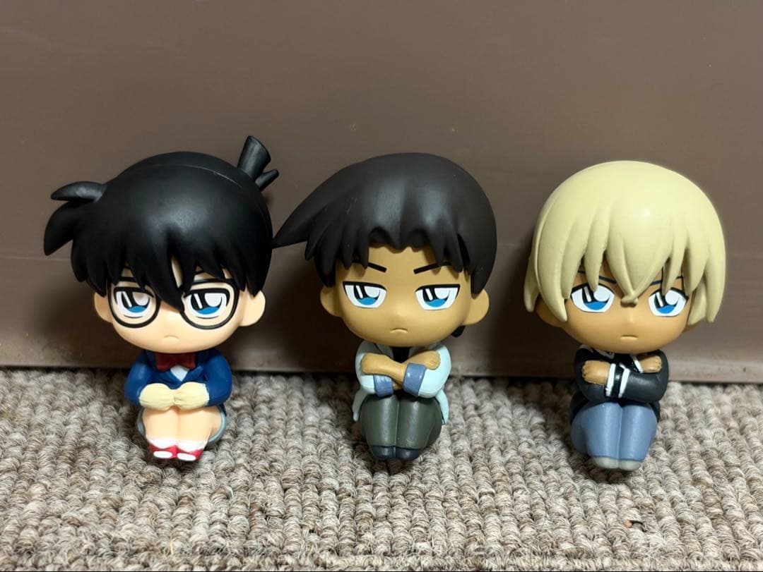 Detective Conan Machibouke Figure 3-Piece Set: Conan Edogawa, Heiji Hattori, Tōru Amuro