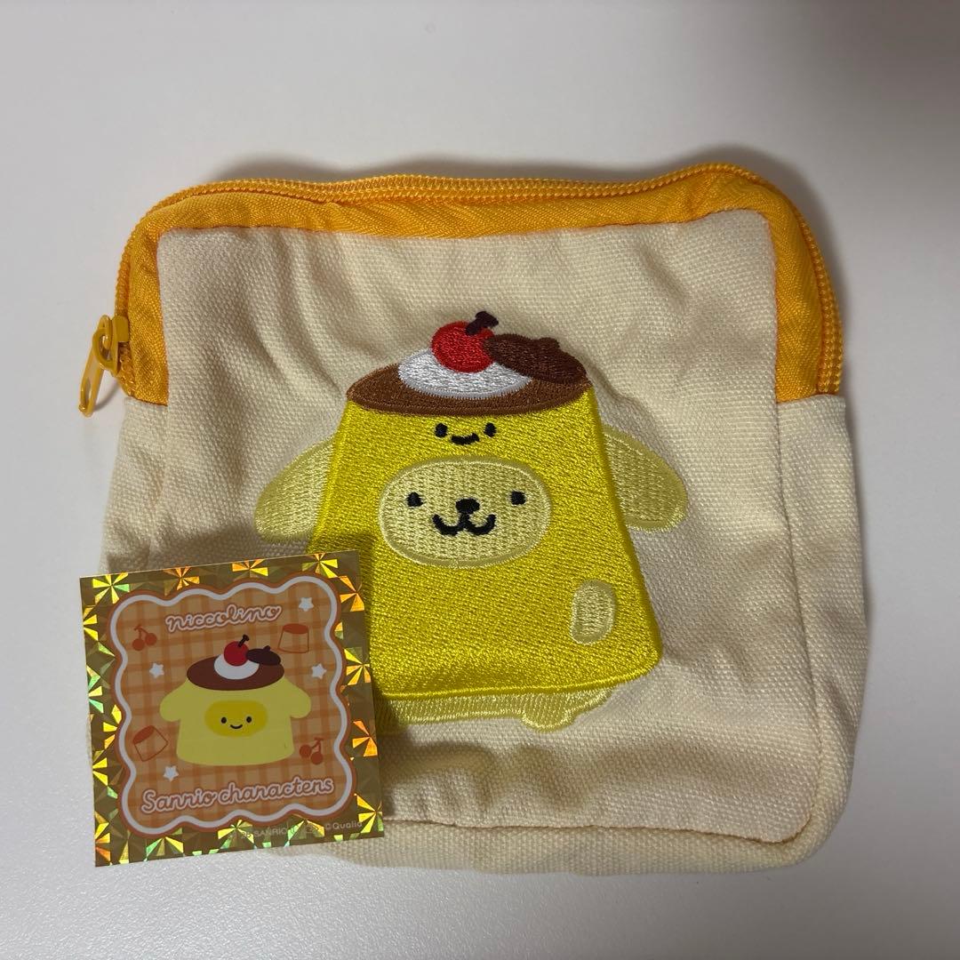 三丽鸥 波姆波姆プリン 笑眯眯小方型收纳袋