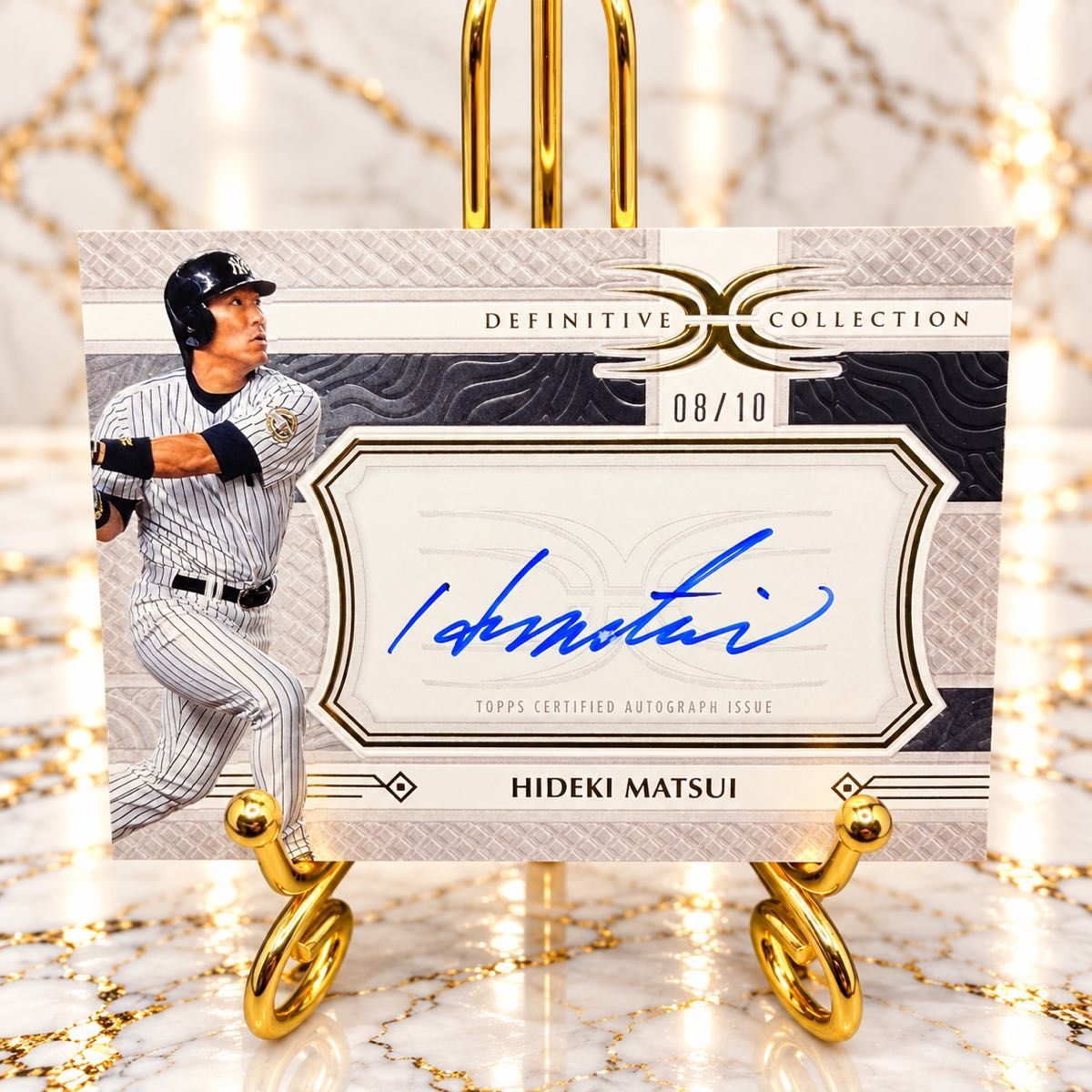 【限定10张】松井秀喜亲笔签名卡自动Topps 526tive Collection