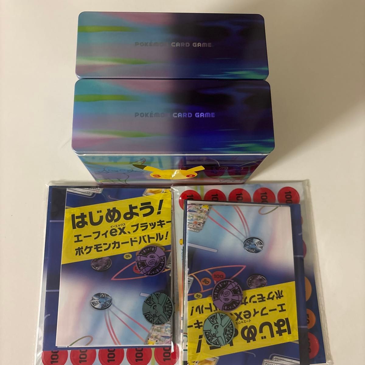 宝可梦卡牌游戏 高级卡组套装 太阳伊布ex 月亮伊布ex 滑盖式卡组盒 硬币