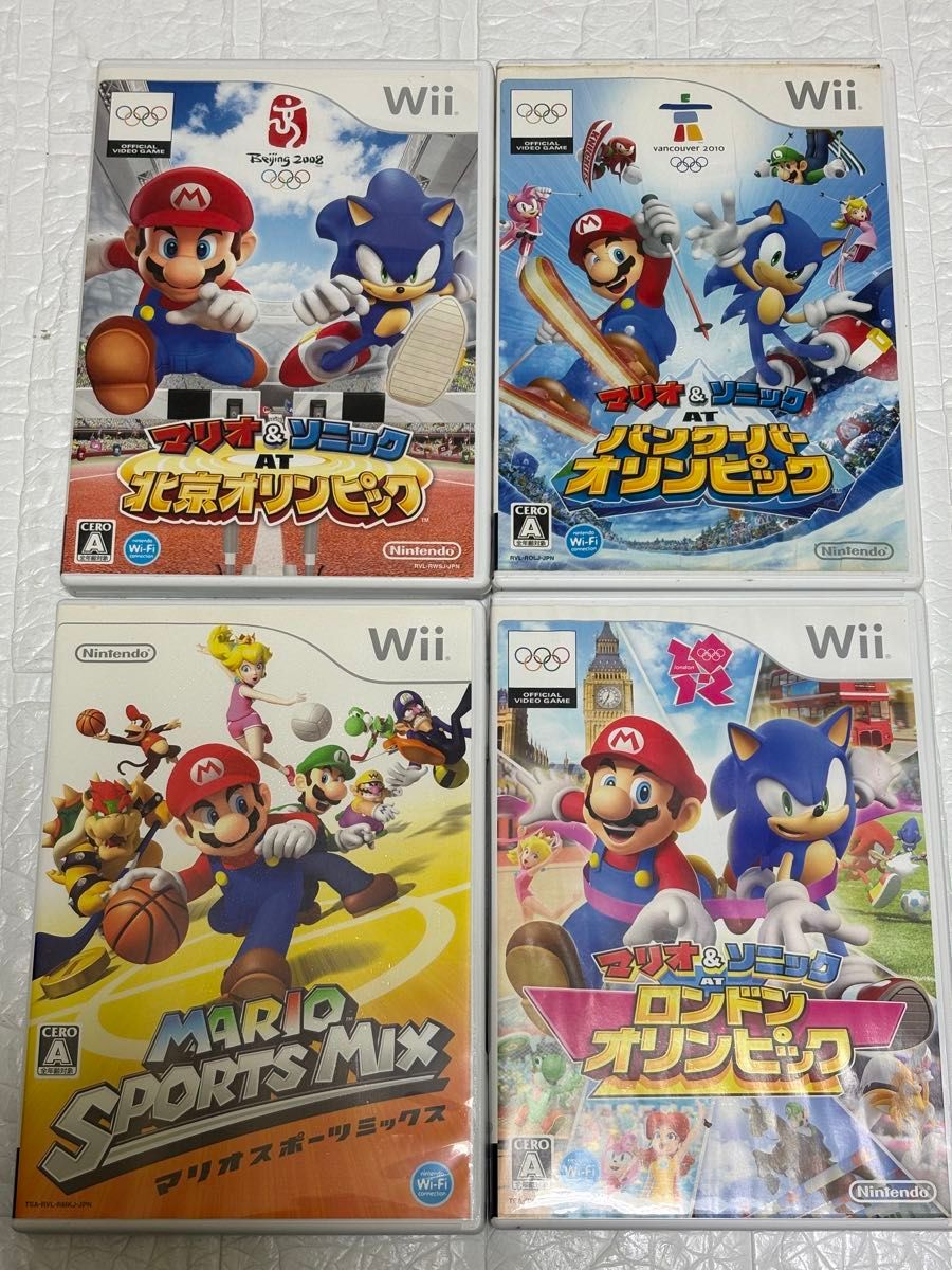 马里奥与索尼克在北京/温哥华/伦敦奥运会 马里奥运动大集合 Wii 软件 任天堂