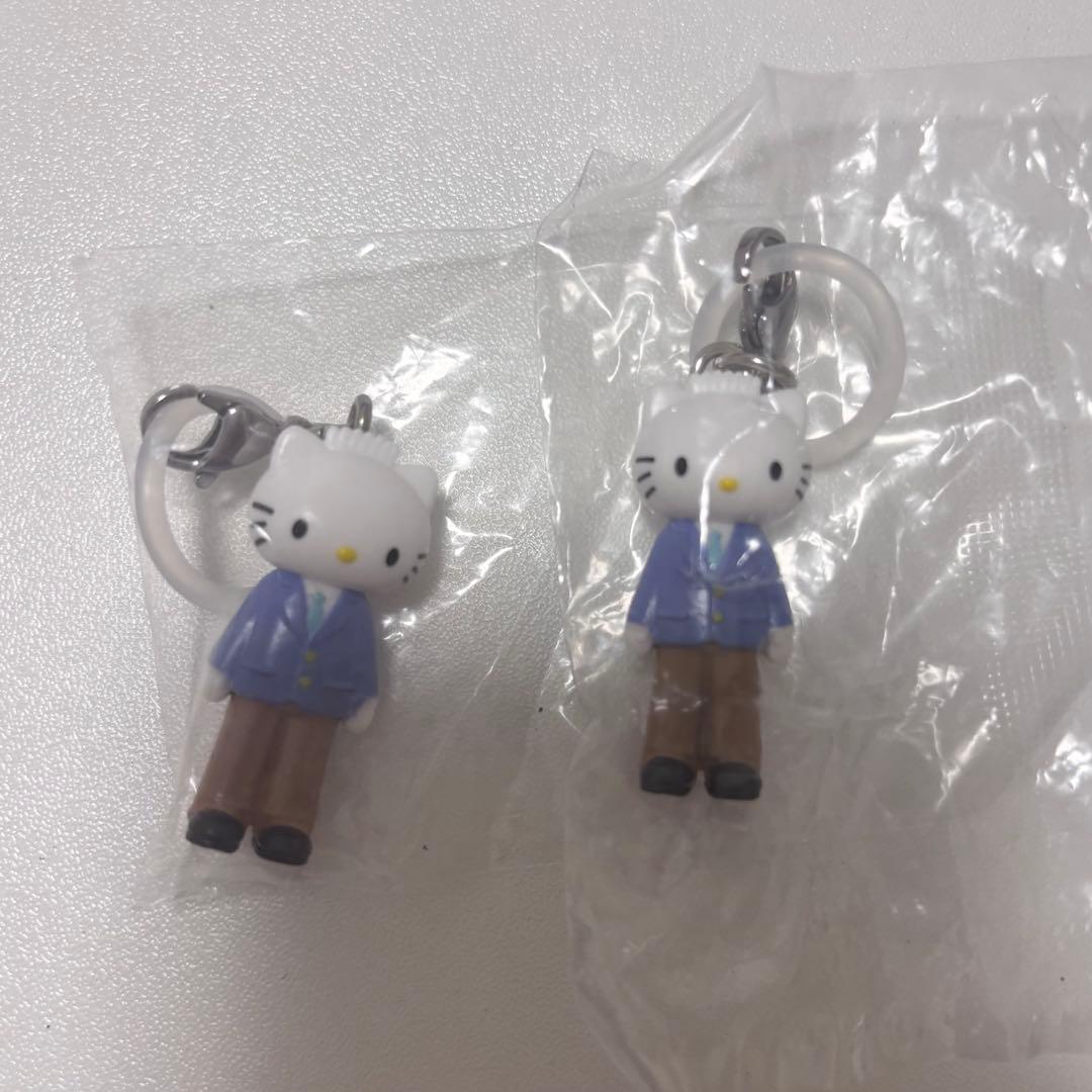 Hello Kitty Uniform Daniel Mascot Keychain Bag Charm 2-Piece Set
