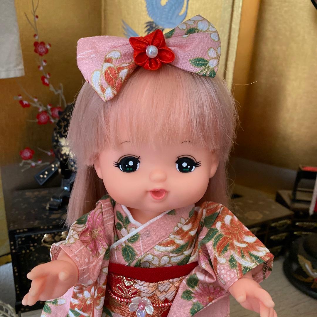 Merchan Kimono Set Pink Floral Pattern