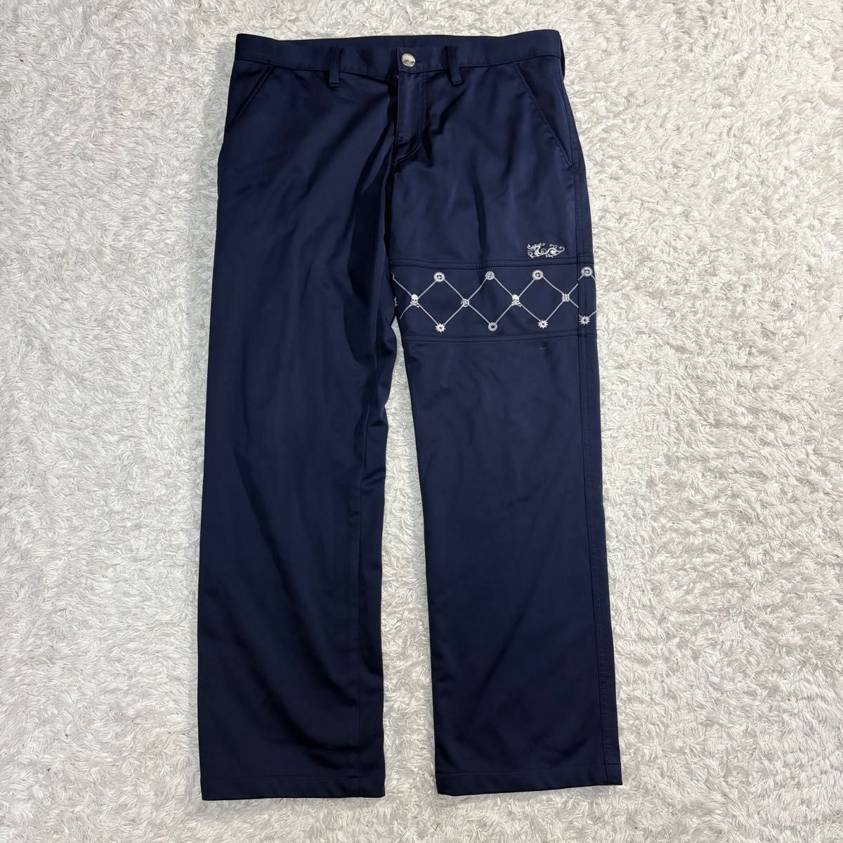 【美品】Dance With Dragon 高尔夫裤 尺码4 XL 藏青色 ChibiDragon 骷髅