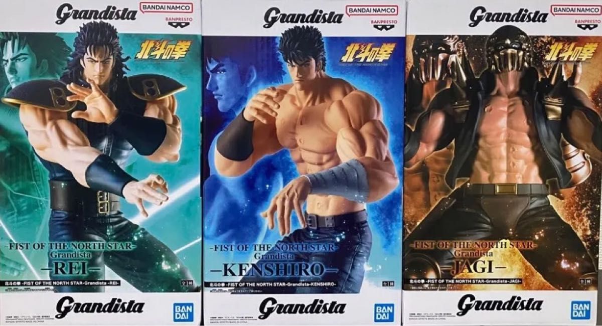 北斗神拳 Grandista 手办 贾基 健次郎 雷伊 打包出售 3件