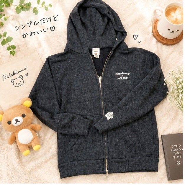 Rilakkuma x POLICE collaboration up parker黑色