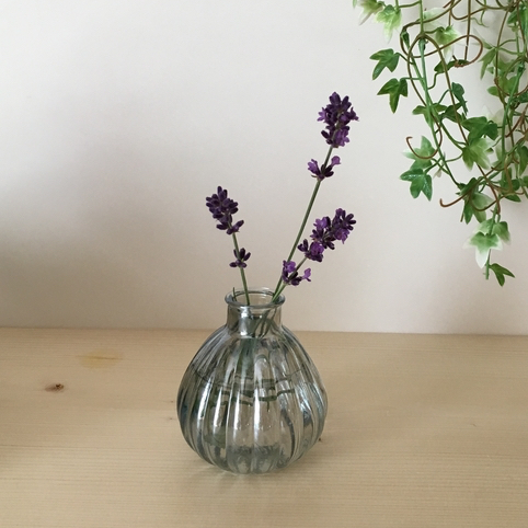 【S号】圆润造型的一轮插花器 清凉透明玻璃 小型花瓶 玻璃 花器