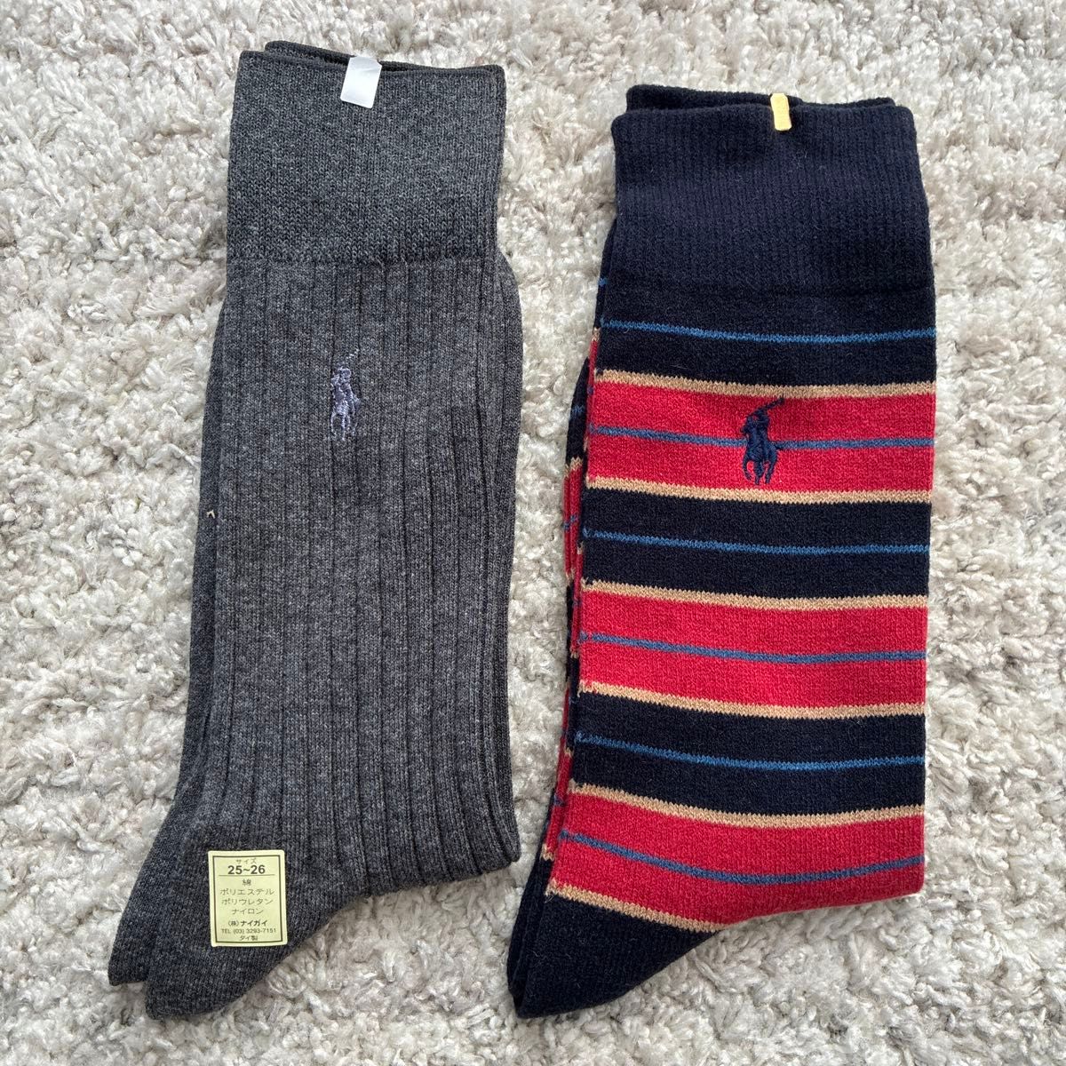 POLO RALPH LAUREN 男士袜子 2双装 25-26cm
