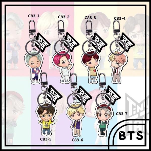Free Shipping BT21 BTS BTS Bantan Keyring Plastic Keychain Goods Key Chain Accessories Mobile Key Keys