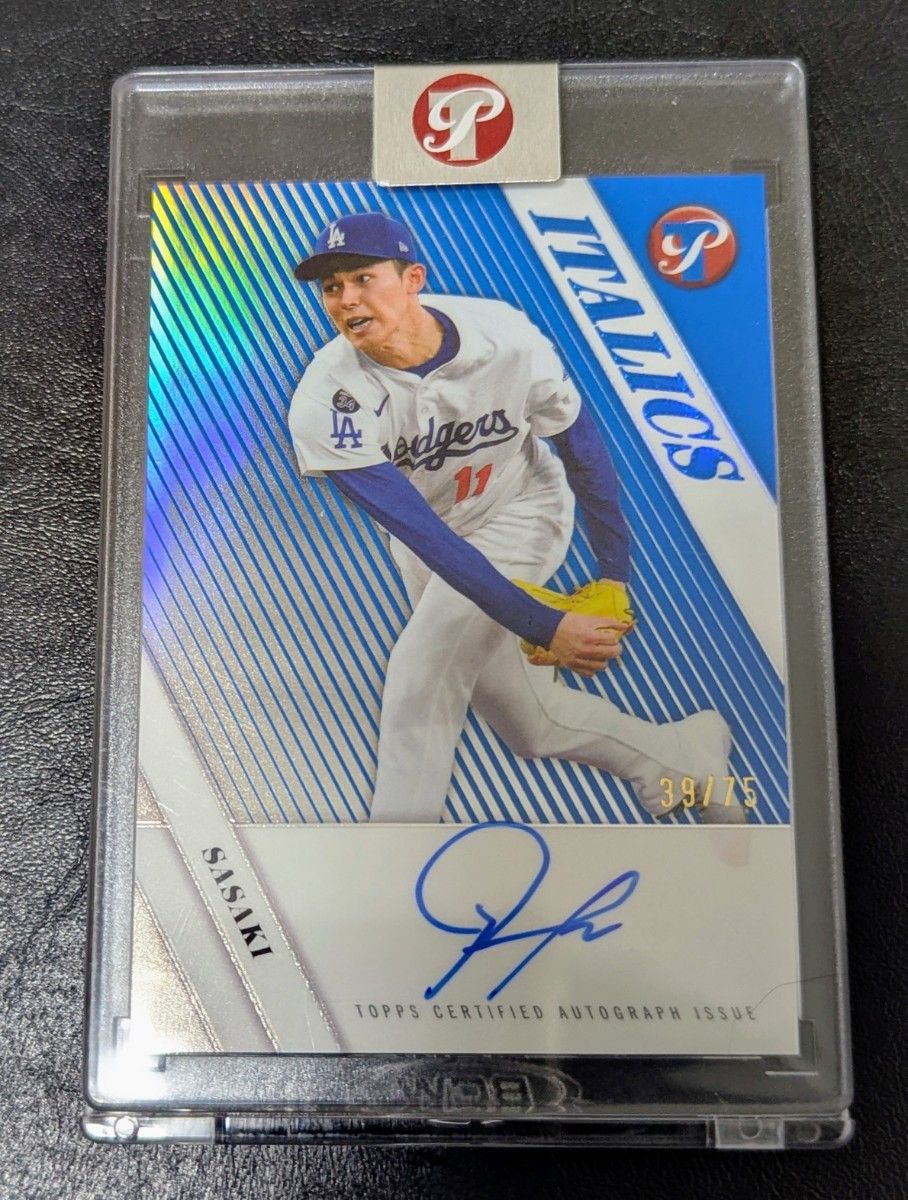 Topps pristin佐佐木朗希亲笔签名卡75张彩色火柴