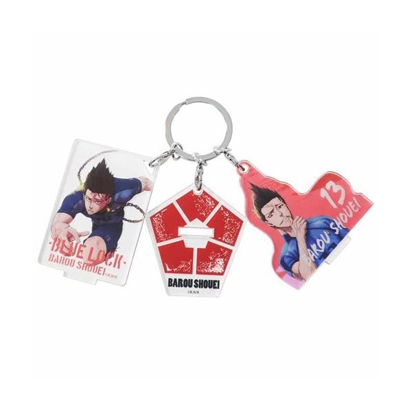 Blue Lock Goods Keyring Anime Character 3 Charm Keyholder Maou Teru Shonen Magazine Christmas Gift Lucky Bag for Boys and Girls