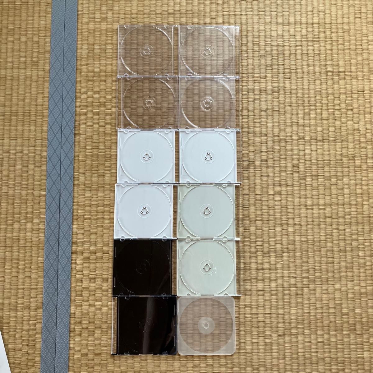 CD DVD光盘盒 透明·白色·黑色 12个装