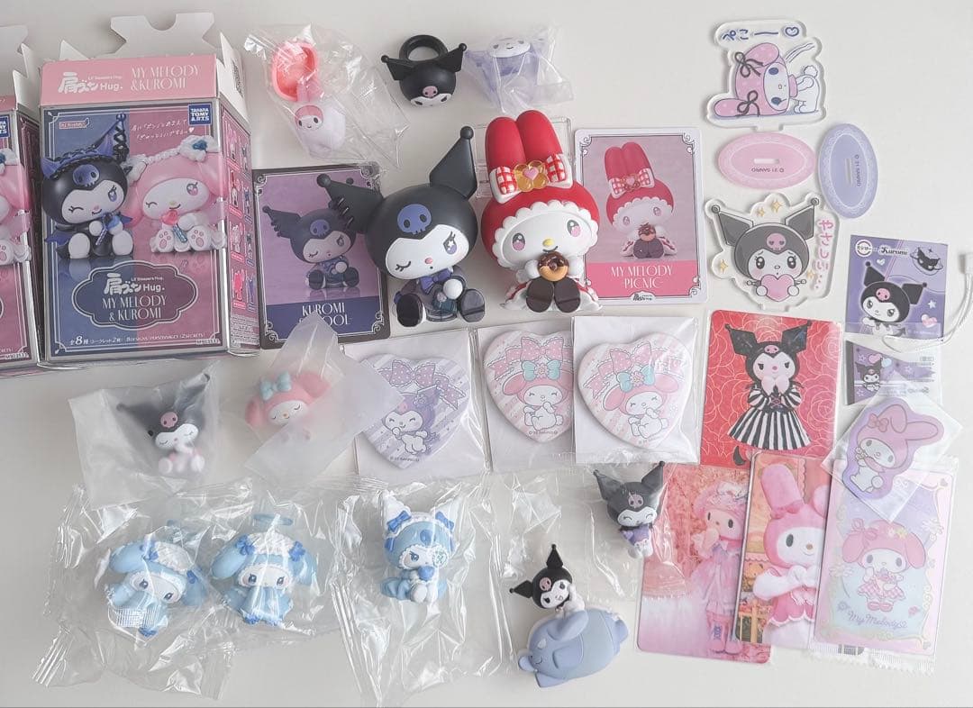 My Melody & Kuromi Shoulder Dollymix Light Blue Angel Gachagacha