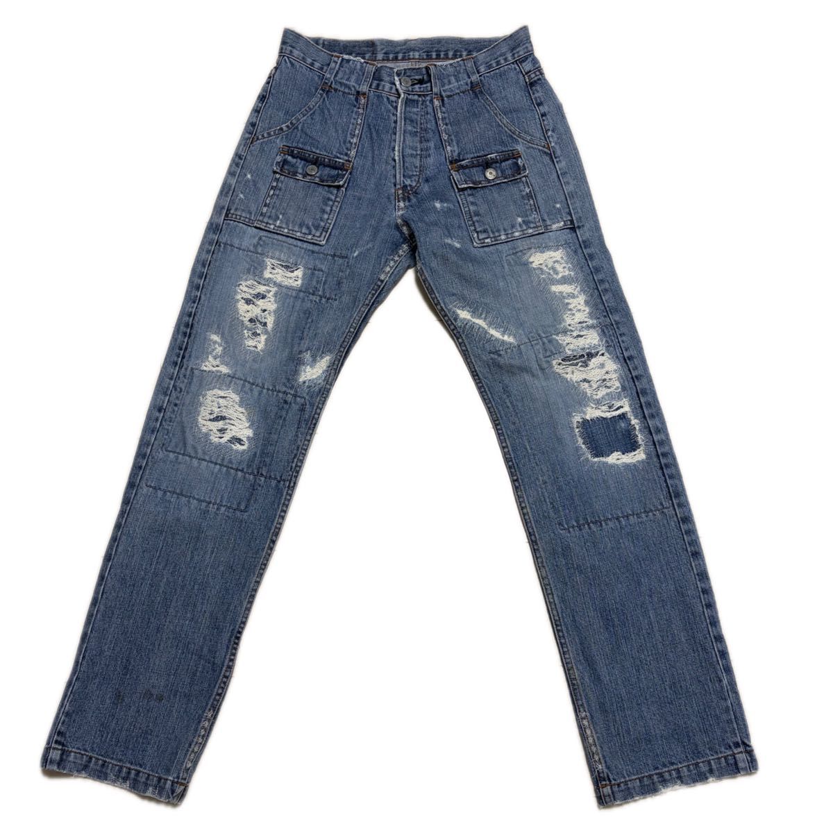 2000s HYSTERIC GLAMOUR Crash Repair Bush Denim