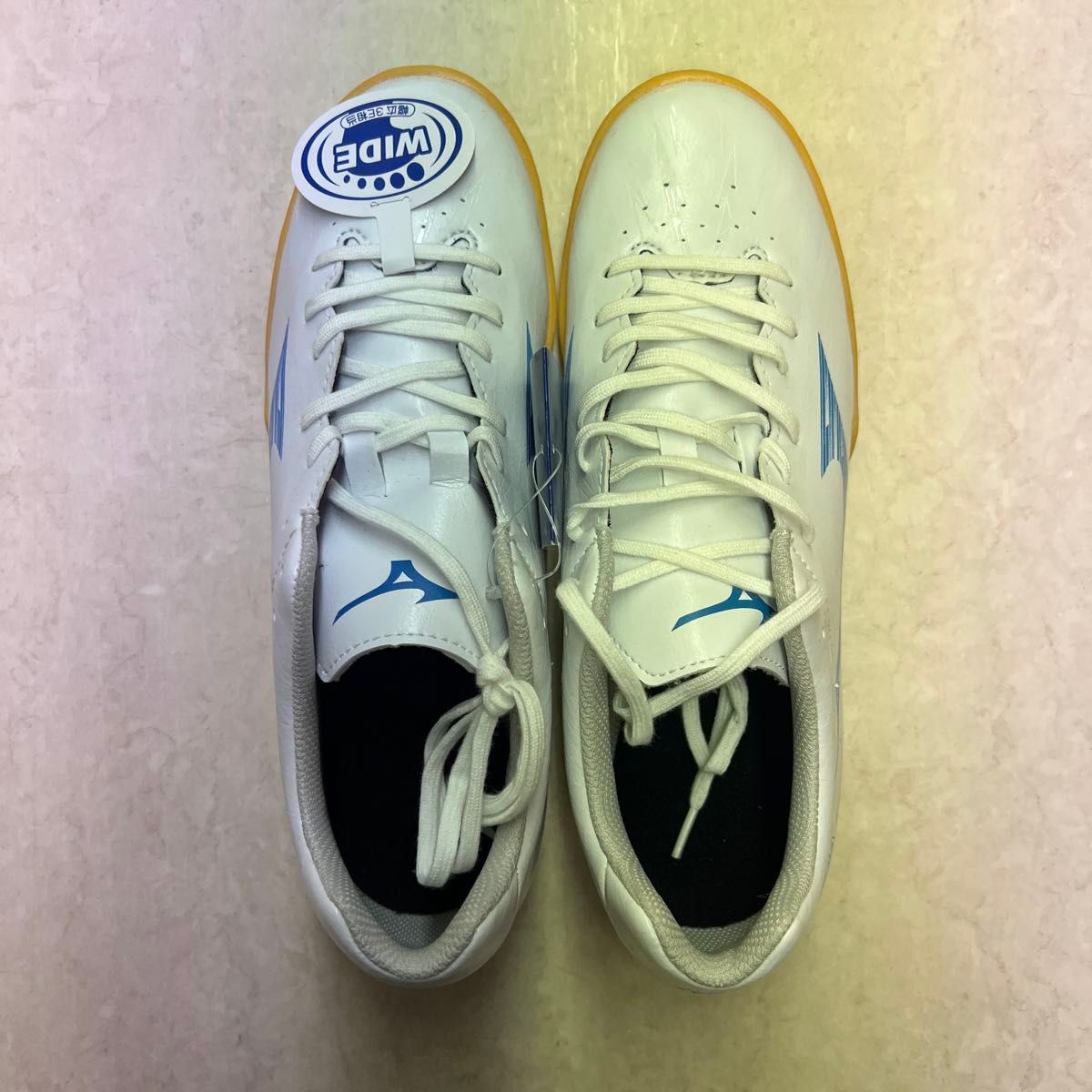 26厘米 MIZUNO 美津浓 室内运动鞋 白色 蓝色 WIDE 相当于3E