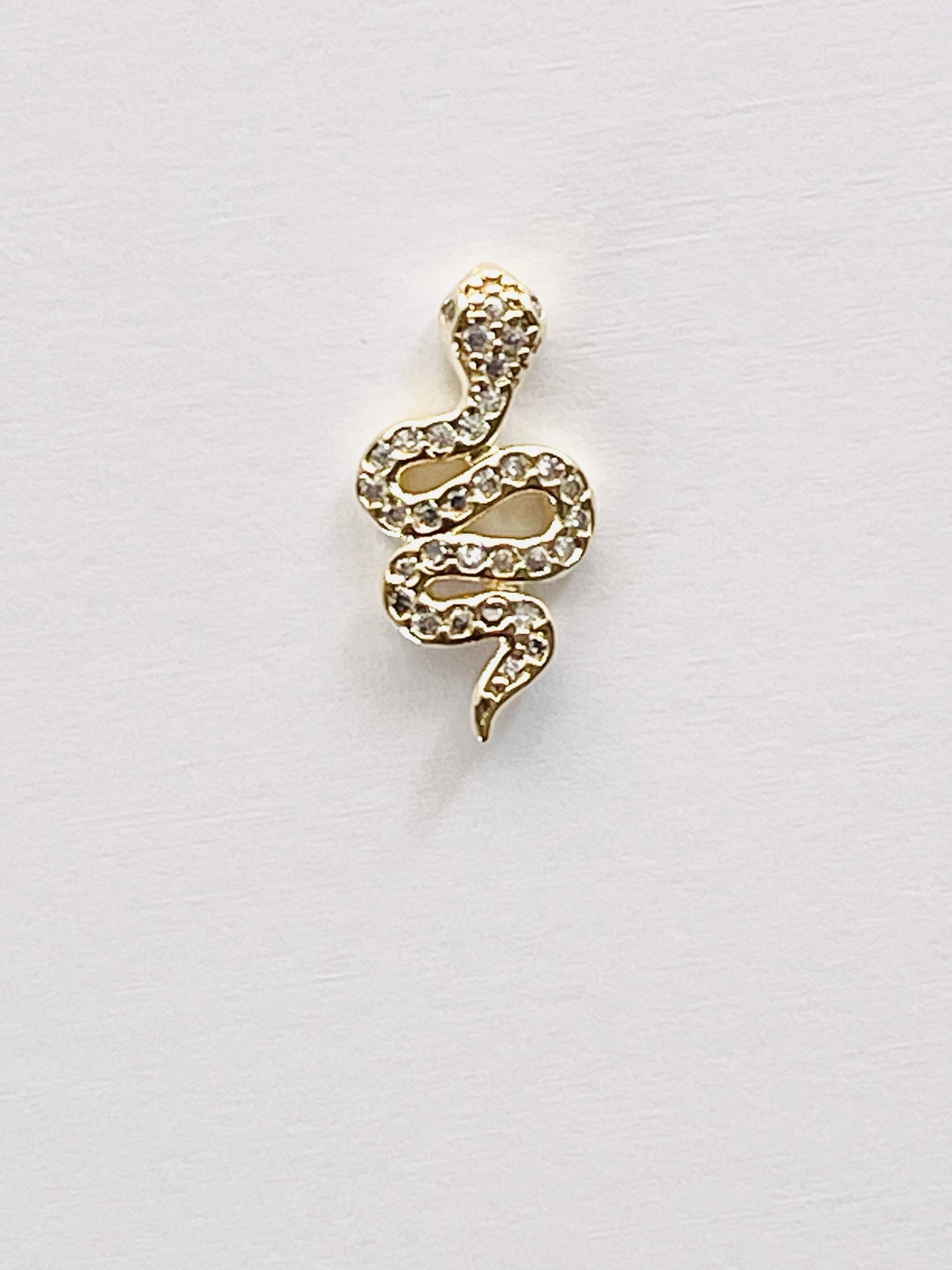 美甲配件 金属配件 金属色 自制美甲用品 蛇形配件 D2009-1 金色