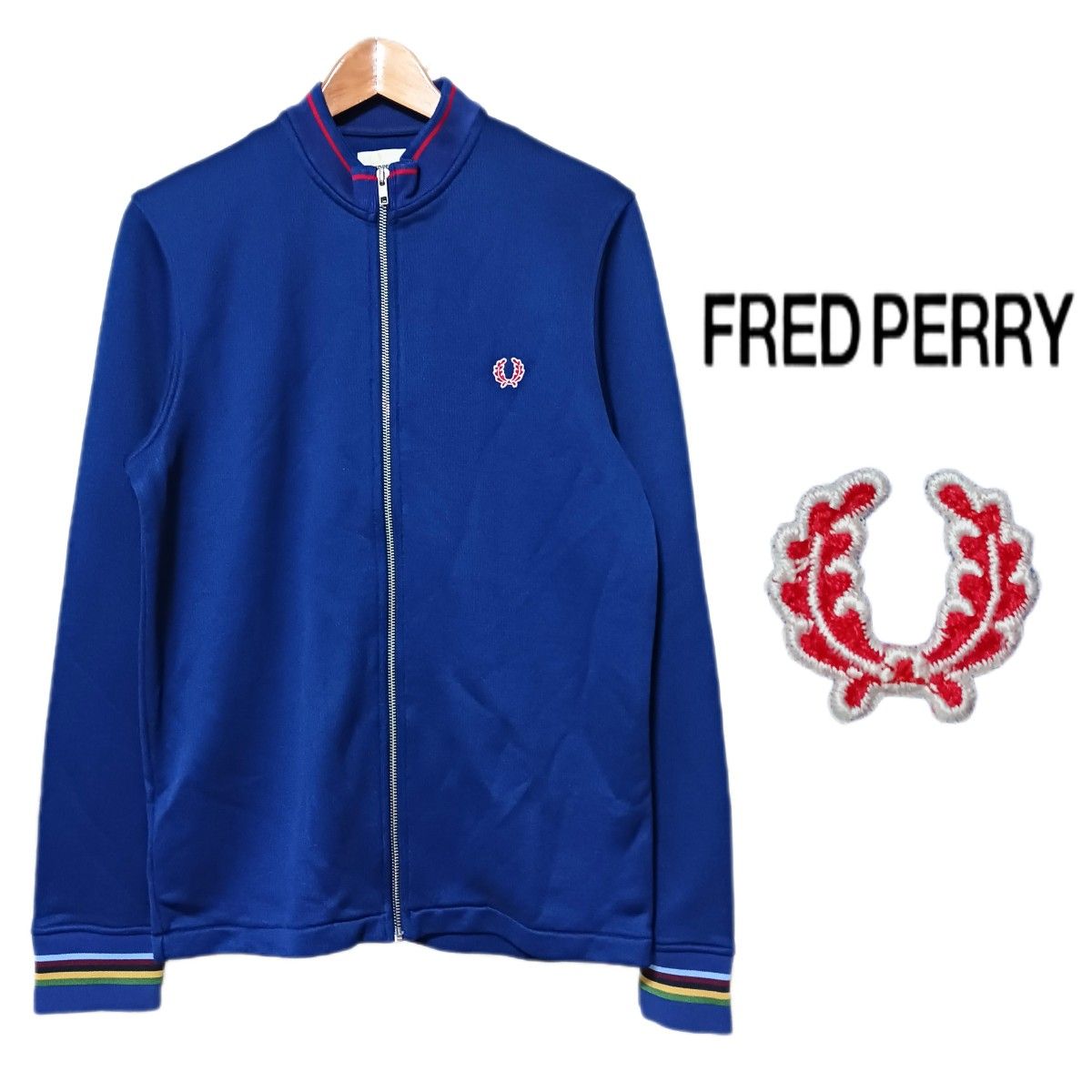 FRED PERRY フレッドペリー◆トラックジャケット◆ S ブルー ジャージ