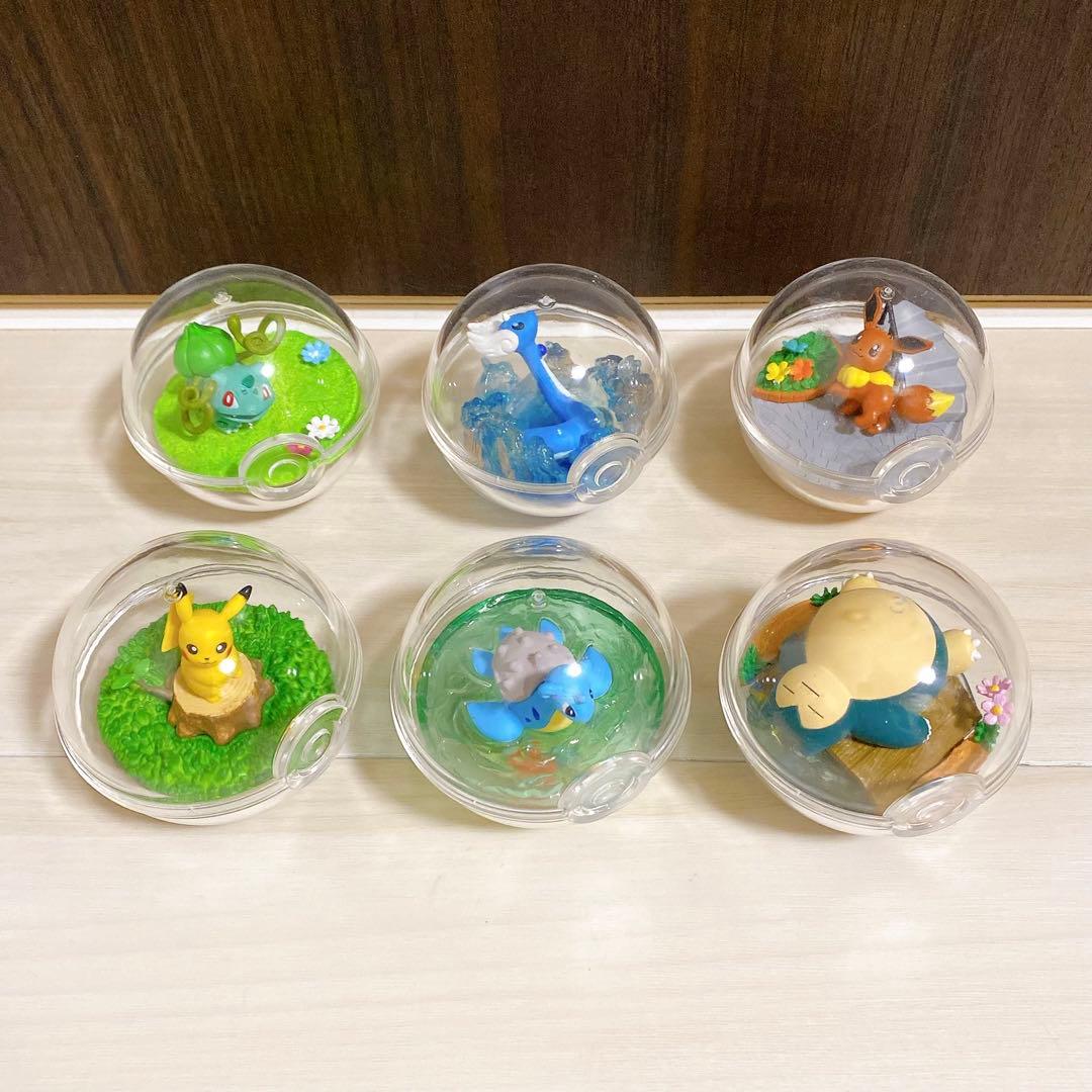 Pokemon Re-Ment Terrarium Collection Full Set of 6 Pieces with Minor Defects