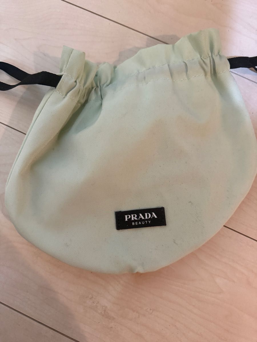 PRADA BEAUTY Prada Beauty Drawstring Pouch Mint Green