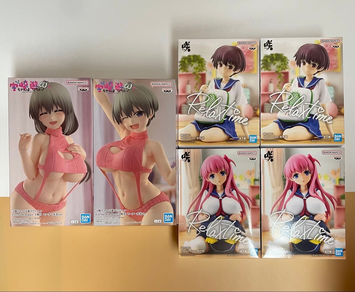 [6-piece set] Uzaki-chan Wants to Hang Out! Saki Figure