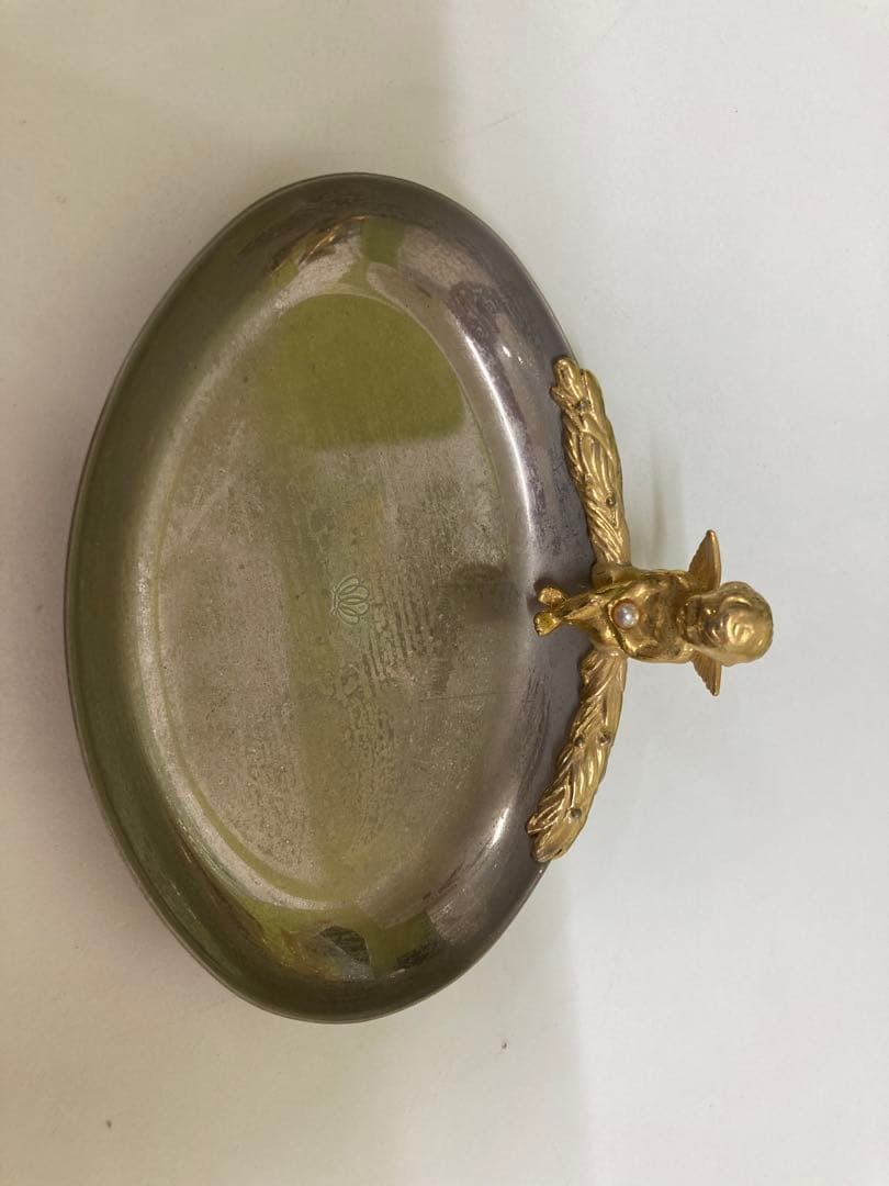 Angel Motif Oval Plate Small Item Holder