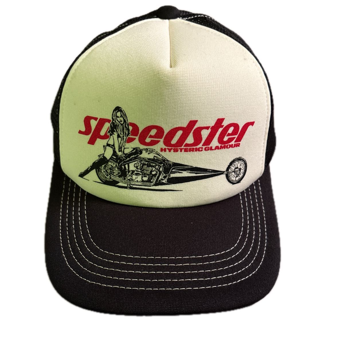 HYSTERIC GLAMOUR SPEEDSTER 网眼棒球帽 黑色 白色