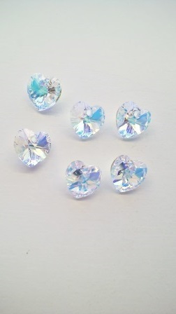 【10.3 × 10mm 4个】斯瓦洛夫斯基哈特 #6228 (水晶AB)