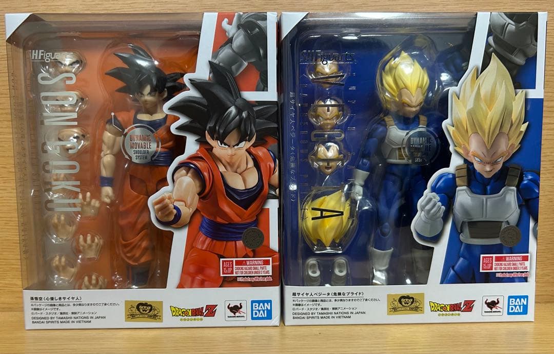 S.h.Figure arts龙珠孙悟空超赛亚人贝吉塔
