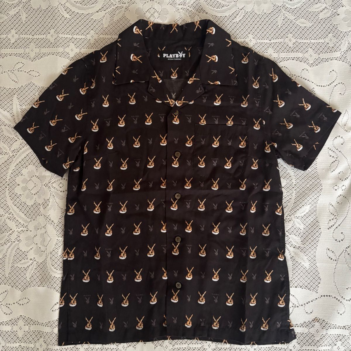 HYSTERIC GLAMOUR×PLAYBOY バニーガール プリントTシャツ フリーサイズ ブラック 日本製 レア