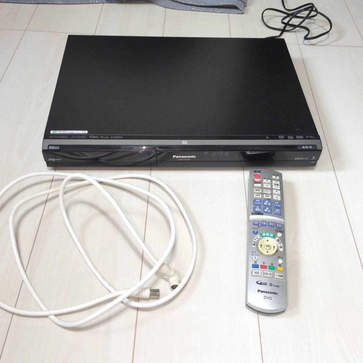 美品 松下 Diga DMR-XW100 带遥控器 B-CAS卡 Panasonic HDD录像机
