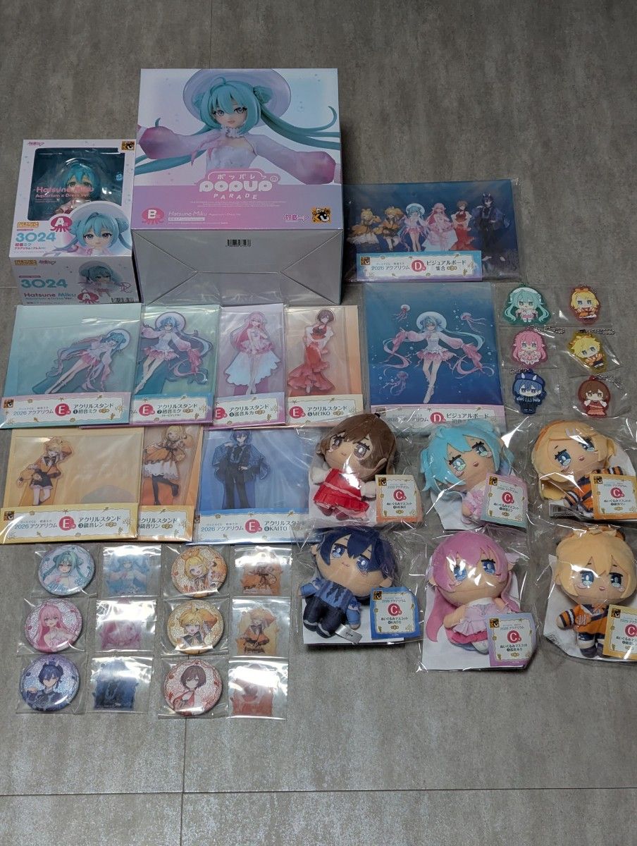 初音未来 眼镜厂抽赏 2026 水族馆系列 手办 毛绒玩具 亚克力立牌 套装出售