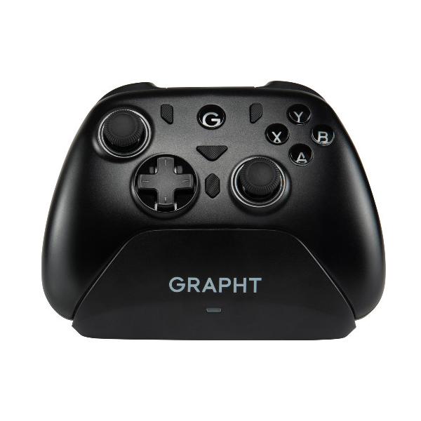 GRAPHT Omni Plus 带充电底座（黑色）[GRT076-BLK-ONE] 无线游戏手柄