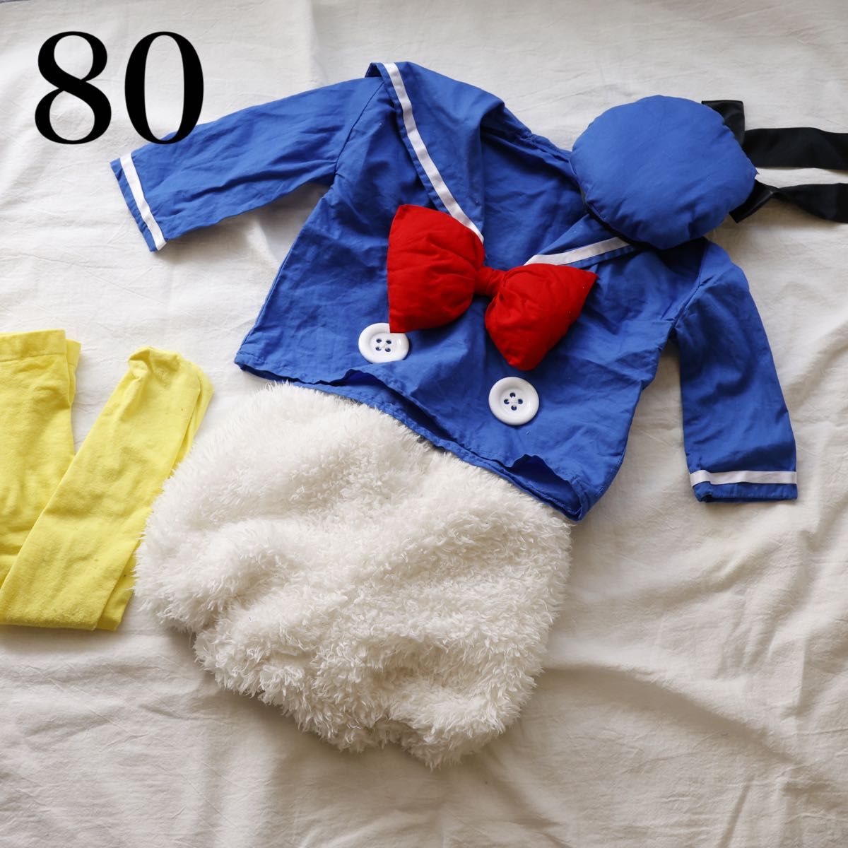 [手工制作]唐老鸭风格 服装 80cm 4件套★迪士尼★扮演 唐老鸭 万圣节 童装