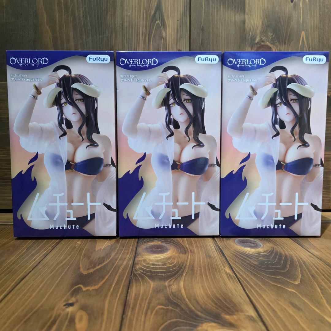 Overlord Muteo Albedo Aqua Ver. Figure 3-Piece Set