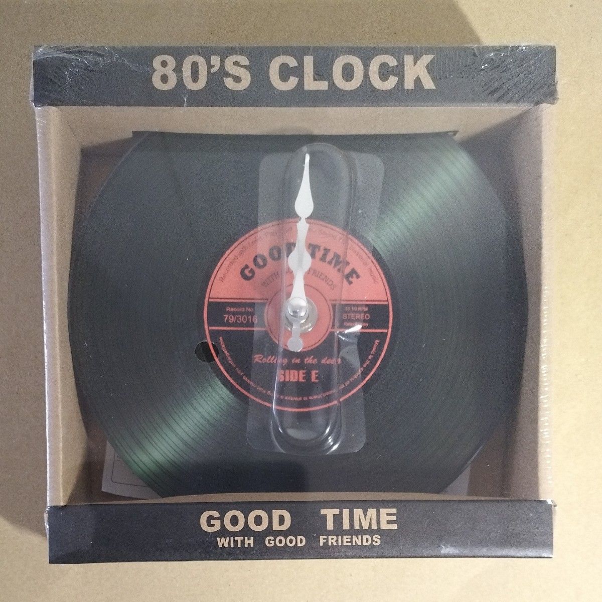 80'S CLOCK 唱片造型挂钟 GOOD TIME WITH GOOD FRIENDS