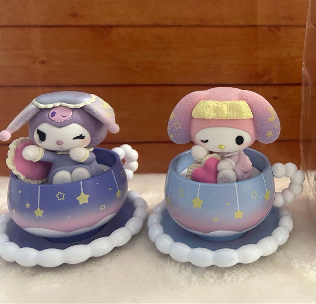 Re-ment Fluffy Cafe Time My Melody & Kuromi