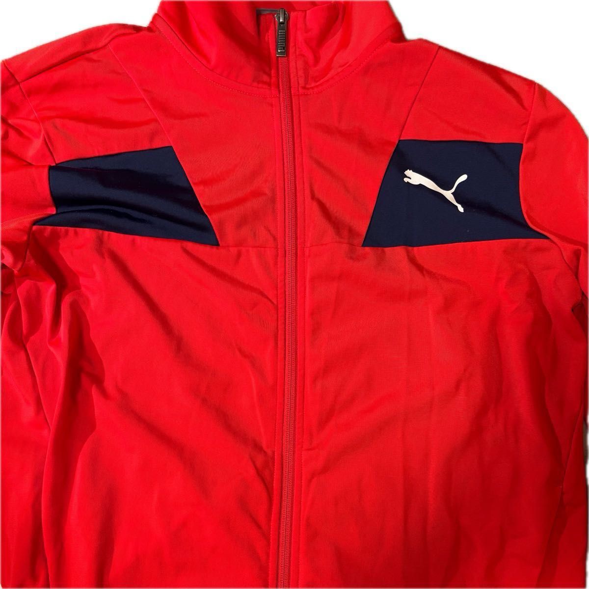 美品  PUMA プーマ ジャージ 上下セットアップ レッド ネイビー　Mサイズ