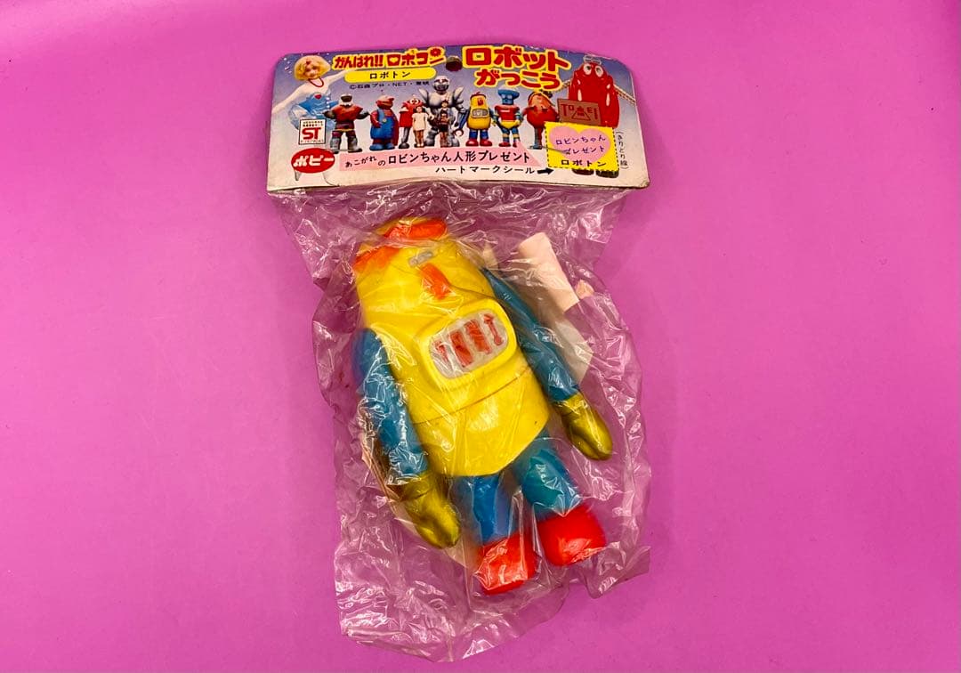 Roboton POPPY 软胶人偶 库存未开封袋装 极品 加油!机器人