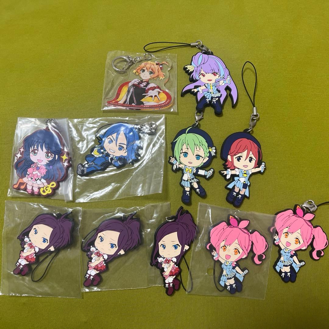 Macross Δ Keychain 11-Piece Set, Rubber & Acrylic, Fealia, Minmay