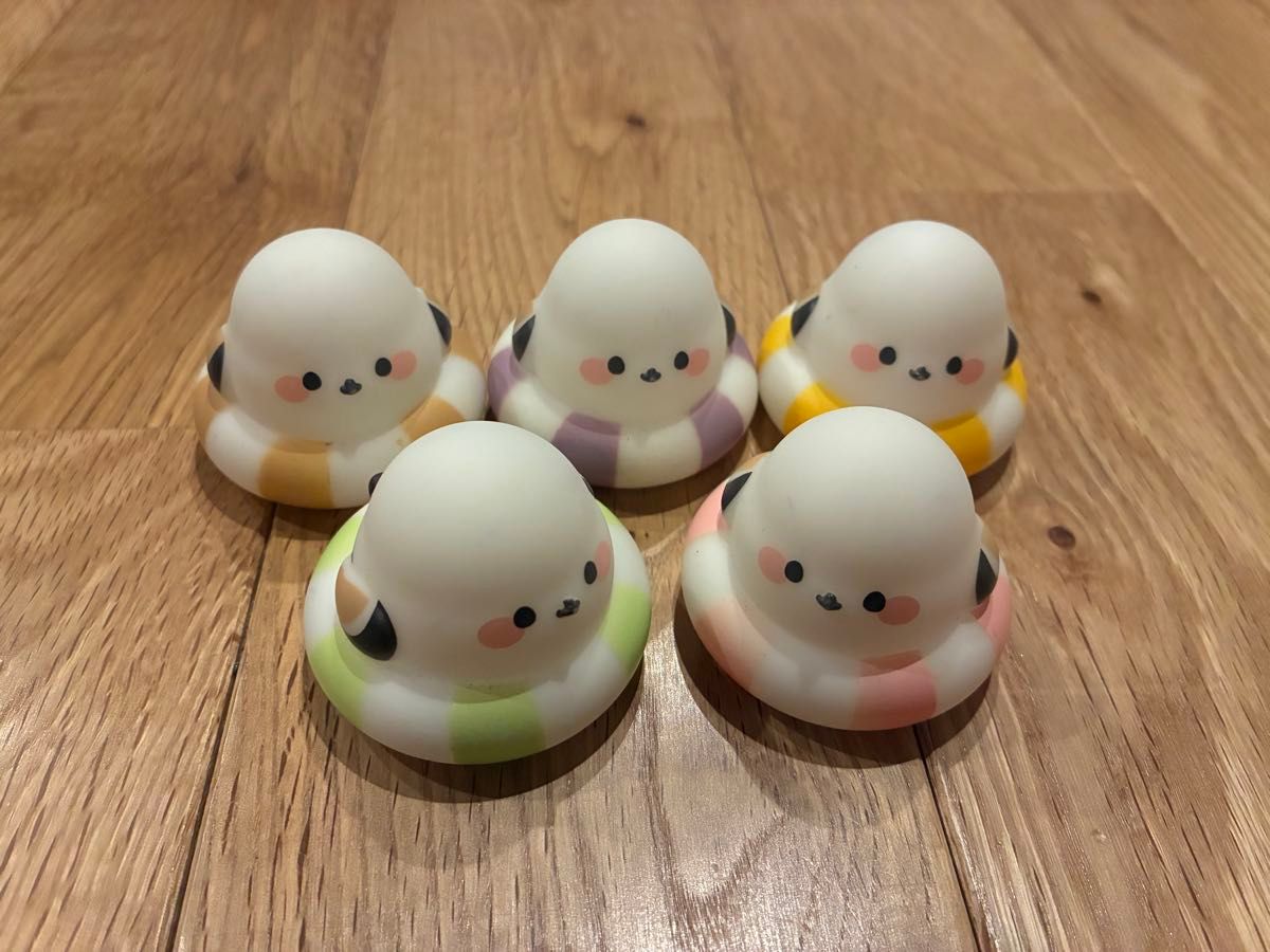 未使用有污渍 小鸦 软胶 人偶 发声 5件套