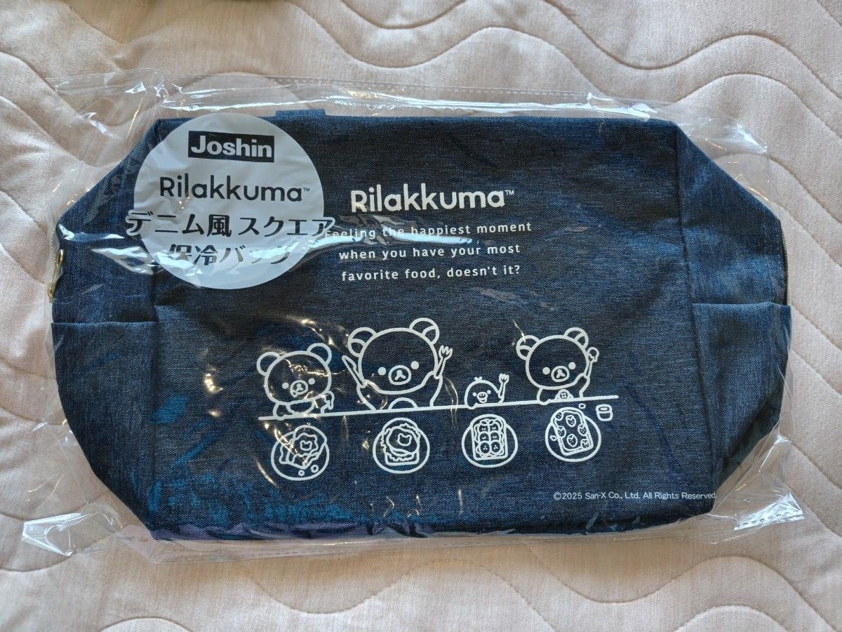 轻松熊 牛仔风方形保冷袋 Joshin 赠品