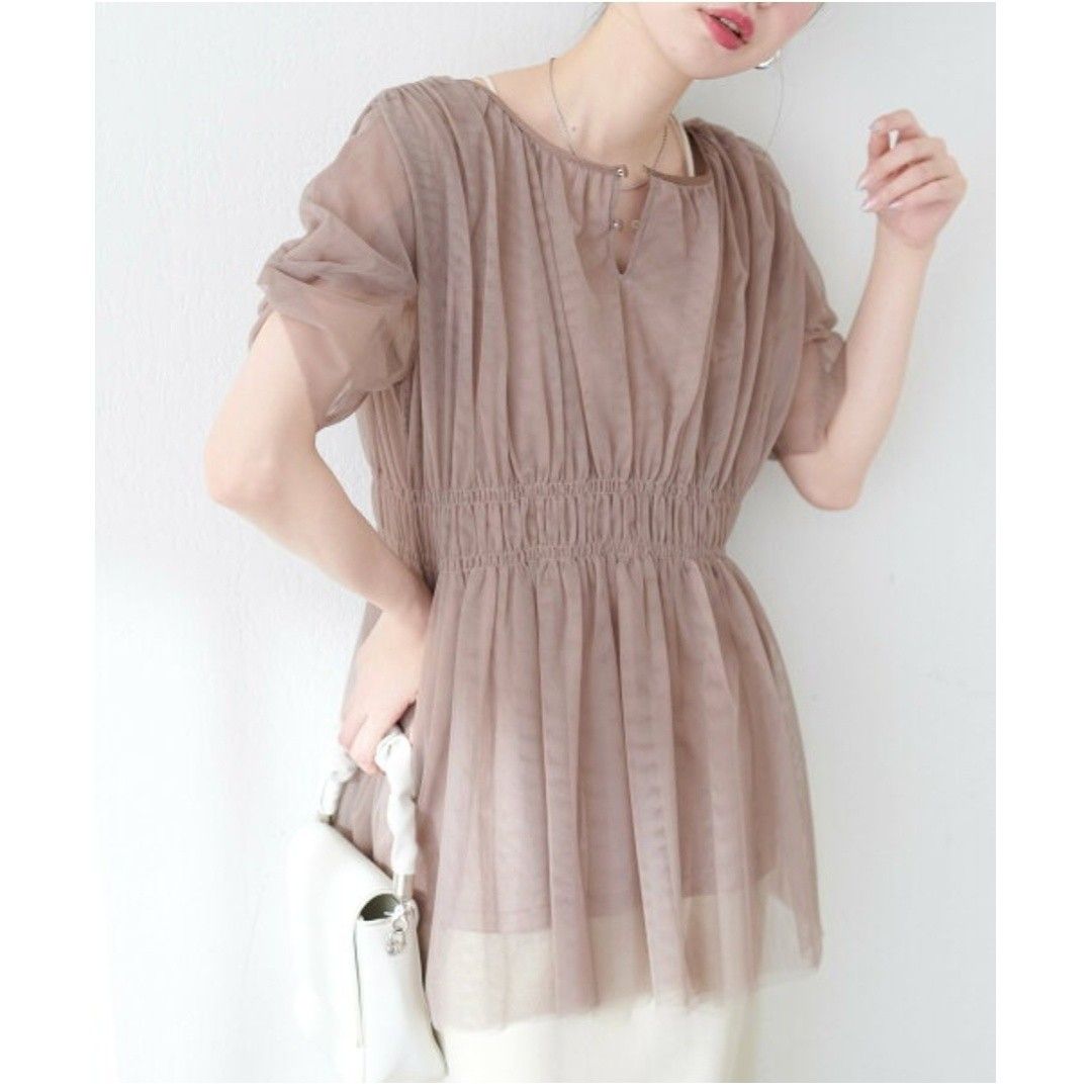 natural couture osonoチュールチュニック モカ Fサイズ