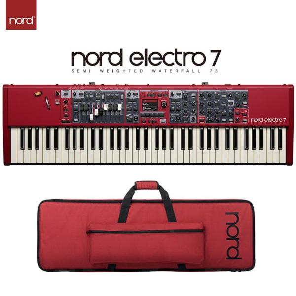 Nord(CLAVIA) Nord Electro 7 73 &amp; 专用软壳套装(Nord Electro 7)(73键)(73Key)(NordElectro7)半配重式水滴...